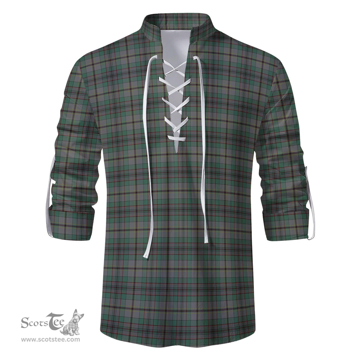 ScotsTee Shop Scottish Craig Clan Tartan Mens Scottish Jacobite Ghillie Casual Shirt