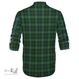 ScotsTee Shop Scottish Cranstoun Clan Crest Tartan Mens Scottish Jacobite Ghillie Casual Shirt