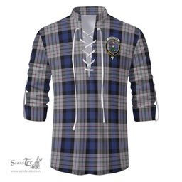 ScotsTee Shop Scottish Ferguson Dress Clan Crest Tartan Mens Scottish Jacobite Ghillie Casual Shirt