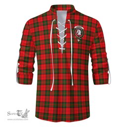 ScotsTee Shop Scottish Dunbar Modern Clan Crest Tartan Mens Scottish Jacobite Ghillie Casual Shirt