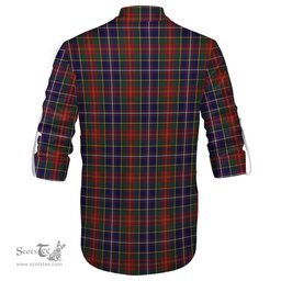 ScotsTee Shop Scottish Crozier Clan Tartan Mens Scottish Jacobite Ghillie Casual Shirt