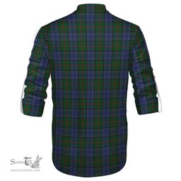 ScotsTee Shop Scottish Colquhoun Clan Tartan Mens Scottish Jacobite Ghillie Casual Shirt