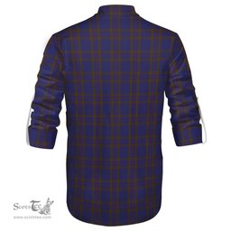ScotsTee Shop Scottish Elliot Clan Tartan Mens Scottish Jacobite Ghillie Casual Shirt