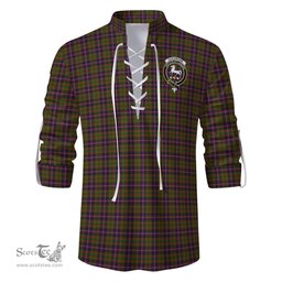 ScotsTee Shop Scottish Cochrane Modern Clan Crest Tartan Mens Scottish Jacobite Ghillie Casual Shirt