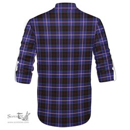 ScotsTee Shop Scottish Dunlop Modern Clan Crest Tartan Mens Scottish Jacobite Ghillie Casual Shirt