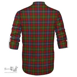 ScotsTee Shop Scottish Forrester or Foster Clan Tartan Mens Scottish Jacobite Ghillie Casual Shirt