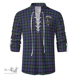 ScotsTee Shop Scottish Fletcher Modern Clan Crest Tartan Mens Scottish Jacobite Ghillie Casual Shirt
