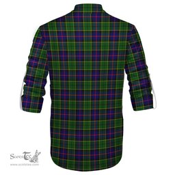 ScotsTee Shop Scottish Forsyth Modern Clan Tartan Mens Scottish Jacobite Ghillie Casual Shirt