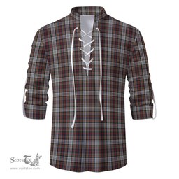 ScotsTee Shop Scottish Douglas Ancient Dress Clan Tartan Mens Scottish Jacobite Ghillie Casual Shirt