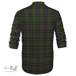 ScotsTee Shop Scottish Cochrane Clan Crest Tartan Mens Scottish Jacobite Ghillie Casual Shirt