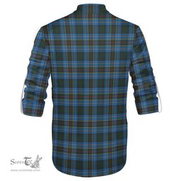 ScotsTee Shop Scottish Cockburn Modern Clan Tartan Mens Scottish Jacobite Ghillie Casual Shirt