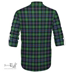 ScotsTee Shop Scottish Farquharson Ancient Clan Crest Tartan Mens Scottish Jacobite Ghillie Casual Shirt