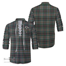 ScotsTee Shop Scottish Craig Ancient Clan Crest Tartan Mens Scottish Jacobite Ghillie Casual Shirt