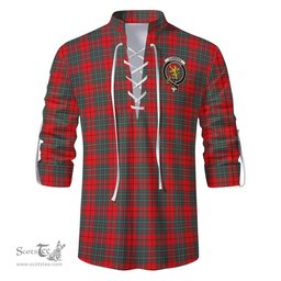 ScotsTee Shop Scottish Cumming Modern Clan Crest Tartan Mens Scottish Jacobite Ghillie Casual Shirt