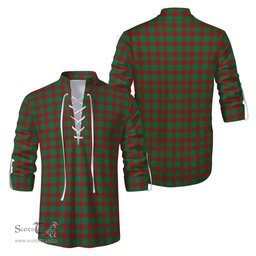 ScotsTee Shop Scottish Donachie Clan Tartan Mens Scottish Jacobite Ghillie Casual Shirt