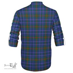 ScotsTee Shop Scottish Edmonstone Clan Crest Tartan Mens Scottish Jacobite Ghillie Casual Shirt