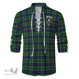 ScotsTee Shop Scottish Duncan Modern Clan Crest Tartan Mens Scottish Jacobite Ghillie Casual Shirt
