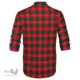 ScotsTee Shop Scottish Chisholm Modern Clan Crest Tartan Mens Scottish Jacobite Ghillie Casual Shirt