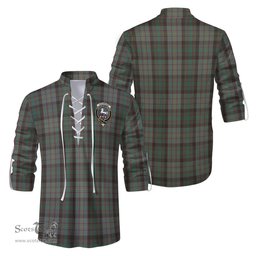 ScotsTee Shop Scottish Cochrane Hunting Clan Crest Tartan Mens Scottish Jacobite Ghillie Casual Shirt