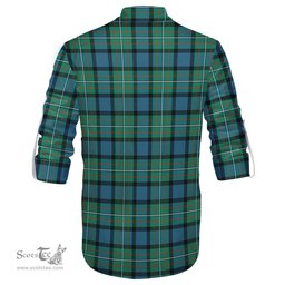 ScotsTee Shop Scottish Ferguson Ancient Clan Tartan Mens Scottish Jacobite Ghillie Casual Shirt