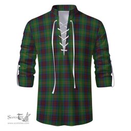ScotsTee Shop Scottish Connolly Hunting Clan Tartan Mens Scottish Jacobite Ghillie Casual Shirt