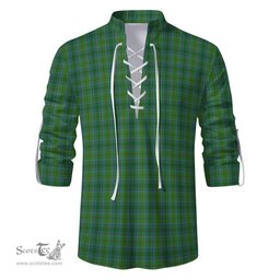 ScotsTee Shop Scottish Cranston Clan Tartan Mens Scottish Jacobite Ghillie Casual Shirt
