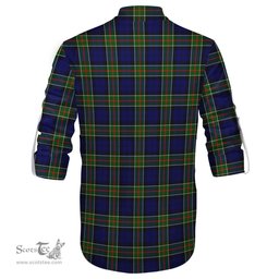 ScotsTee Shop Scottish Colquhoun Modern Clan Crest Tartan Mens Scottish Jacobite Ghillie Casual Shirt