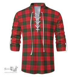 ScotsTee Shop Scottish Erskine Modern Clan Tartan Mens Scottish Jacobite Ghillie Casual Shirt