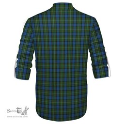 ScotsTee Shop Scottish Ferguson of Atholl Clan Crest Tartan Mens Scottish Jacobite Ghillie Casual Shirt
