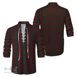 ScotsTee Shop Scottish Donachie of Brockloch Clan Tartan Mens Scottish Jacobite Ghillie Casual Shirt