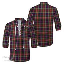 ScotsTee Shop Scottish Christie Clan Crest Tartan Mens Scottish Jacobite Ghillie Casual Shirt