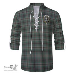ScotsTee Shop Scottish Craig Clan Crest Tartan Mens Scottish Jacobite Ghillie Casual Shirt
