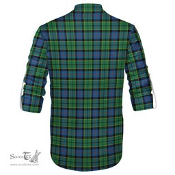 ScotsTee Shop Scottish Forsyth Ancient Clan Crest Tartan Mens Scottish Jacobite Ghillie Casual Shirt