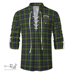 ScotsTee Shop Scottish Ferguson Modern Clan Crest Tartan Mens Scottish Jacobite Ghillie Casual Shirt