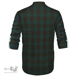 ScotsTee Shop Scottish Dublin County Ireland Clan Tartan Mens Scottish Jacobite Ghillie Casual Shirt