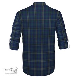 ScotsTee Shop Scottish Fermanagh County Ireland Clan Tartan Mens Scottish Jacobite Ghillie Casual Shirt