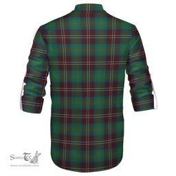 ScotsTee Shop Scottish Chisholm Hunting Ancient Clan Crest Tartan Mens Scottish Jacobite Ghillie Casual Shirt