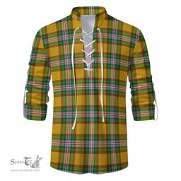 ScotsTee Shop Scottish Essex County Canada Clan Tartan Mens Scottish Jacobite Ghillie Casual Shirt