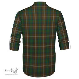 ScotsTee Shop Scottish Chisholm Hunting Clan Tartan Mens Scottish Jacobite Ghillie Casual Shirt