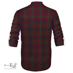 ScotsTee Shop Scottish Clare County Ireland Clan Tartan Mens Scottish Jacobite Ghillie Casual Shirt