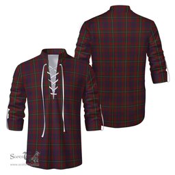 ScotsTee Shop Scottish Clare County Ireland Clan Tartan Mens Scottish Jacobite Ghillie Casual Shirt