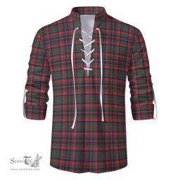 ScotsTee Shop Scottish Cumming Hunting Modern Clan Tartan Mens Scottish Jacobite Ghillie Casual Shirt