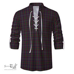 ScotsTee Shop Scottish Cork County Ireland Clan Tartan Mens Scottish Jacobite Ghillie Casual Shirt