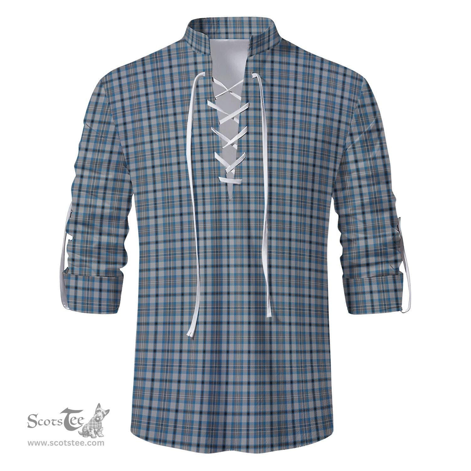 ScotsTee Shop Scottish Conquergood Clan Tartan Mens Scottish Jacobite Ghillie Casual Shirt