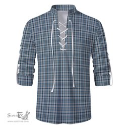 ScotsTee Shop Scottish Conquergood Clan Tartan Mens Scottish Jacobite Ghillie Casual Shirt