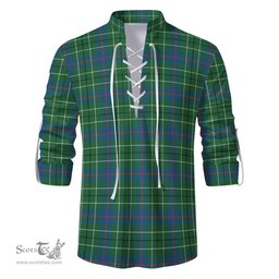 ScotsTee Shop Scottish Duncan Ancient Clan Tartan Mens Scottish Jacobite Ghillie Casual Shirt