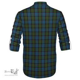 ScotsTee Shop Scottish Fletcher of Dunans Clan Crest Tartan Mens Scottish Jacobite Ghillie Casual Shirt