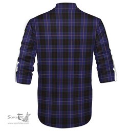 ScotsTee Shop Scottish Dunlop Clan Tartan Mens Scottish Jacobite Ghillie Casual Shirt
