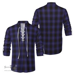 ScotsTee Shop Scottish Dunlop Clan Tartan Mens Scottish Jacobite Ghillie Casual Shirt