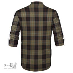 ScotsTee Shop Scottish Dunlop Hunting Clan Crest Tartan Mens Scottish Jacobite Ghillie Casual Shirt